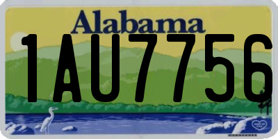 AL license plate 1AU7756