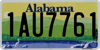 AL license plate 1AU7761