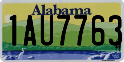 AL license plate 1AU7763
