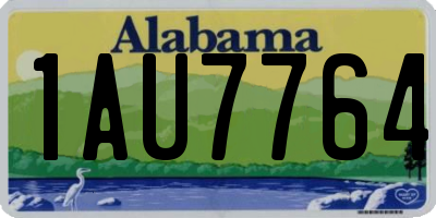 AL license plate 1AU7764