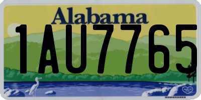 AL license plate 1AU7765