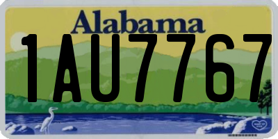 AL license plate 1AU7767