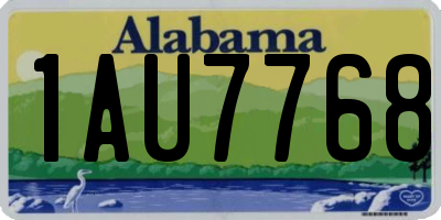 AL license plate 1AU7768