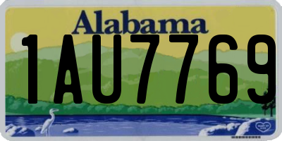 AL license plate 1AU7769