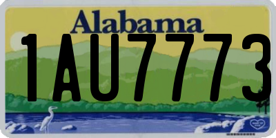 AL license plate 1AU7773