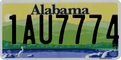 AL license plate 1AU7774