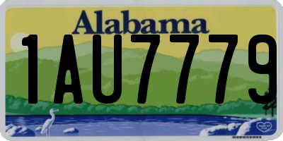 AL license plate 1AU7779