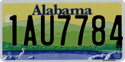 AL license plate 1AU7784