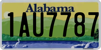 AL license plate 1AU7787