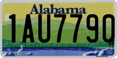 AL license plate 1AU7790