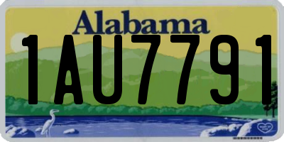 AL license plate 1AU7791