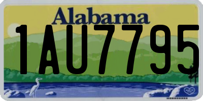 AL license plate 1AU7795