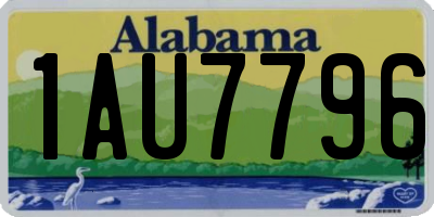 AL license plate 1AU7796