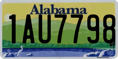 AL license plate 1AU7798
