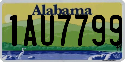 AL license plate 1AU7799