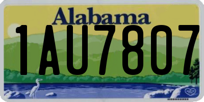AL license plate 1AU7807