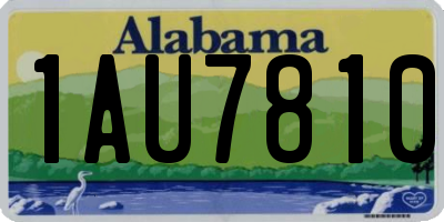 AL license plate 1AU7810