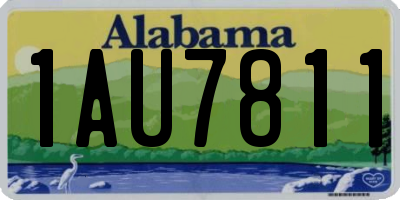 AL license plate 1AU7811