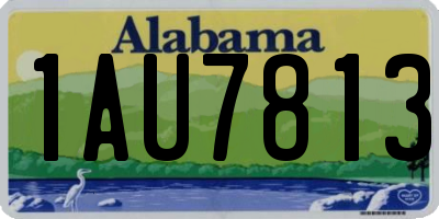 AL license plate 1AU7813