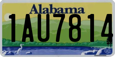 AL license plate 1AU7814