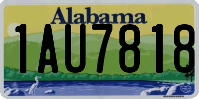AL license plate 1AU7818