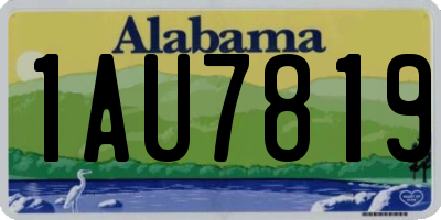 AL license plate 1AU7819