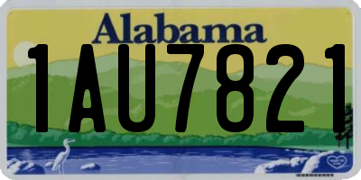 AL license plate 1AU7821