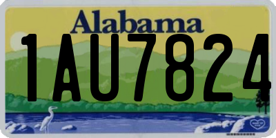 AL license plate 1AU7824
