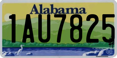 AL license plate 1AU7825