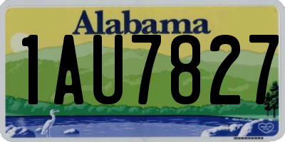 AL license plate 1AU7827