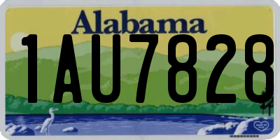 AL license plate 1AU7828
