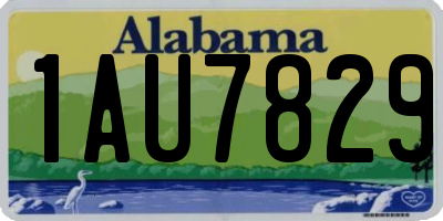AL license plate 1AU7829