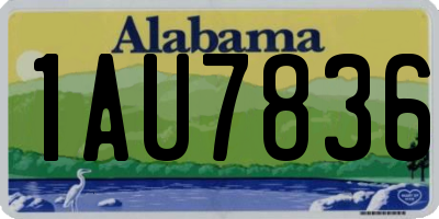 AL license plate 1AU7836