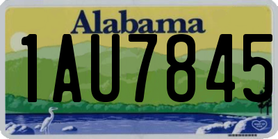 AL license plate 1AU7845