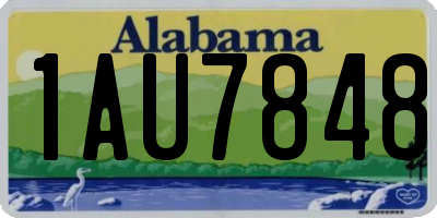 AL license plate 1AU7848