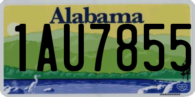 AL license plate 1AU7855
