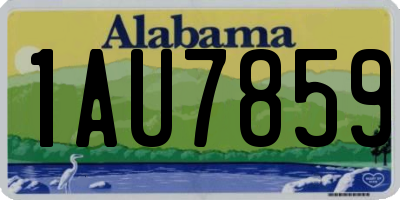 AL license plate 1AU7859