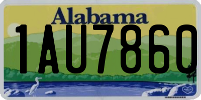 AL license plate 1AU7860