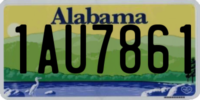 AL license plate 1AU7861