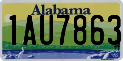 AL license plate 1AU7863