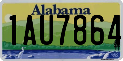 AL license plate 1AU7864
