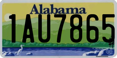 AL license plate 1AU7865