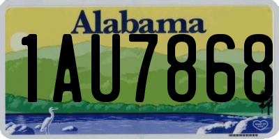 AL license plate 1AU7868