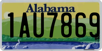 AL license plate 1AU7869
