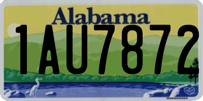 AL license plate 1AU7872