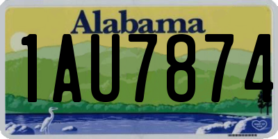 AL license plate 1AU7874