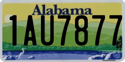 AL license plate 1AU7877