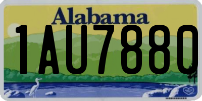 AL license plate 1AU7880