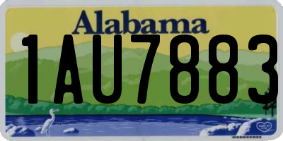 AL license plate 1AU7883