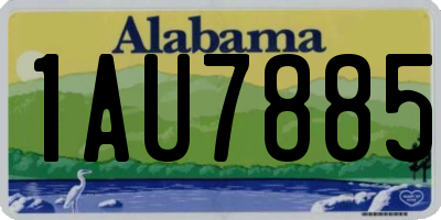 AL license plate 1AU7885